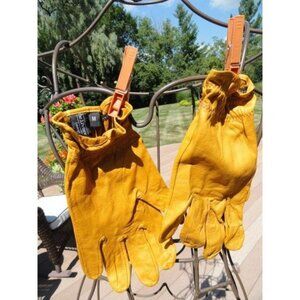 Vintage The J. Peterman Company Deerskin Gloves Lexington Kentucky Size M NWOT